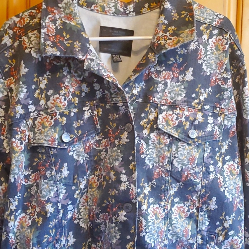 Printed denim jacket - Picture 3 of 4